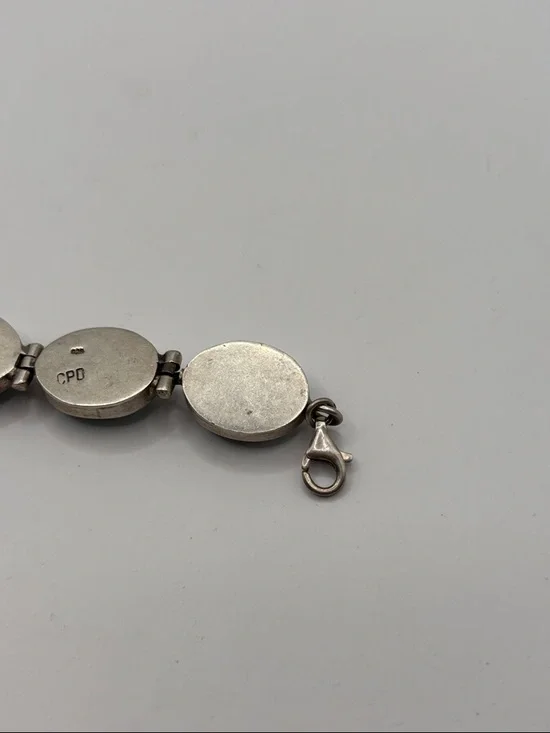 Sterling Silver Larimar Bracelet - Picture 4 of 5